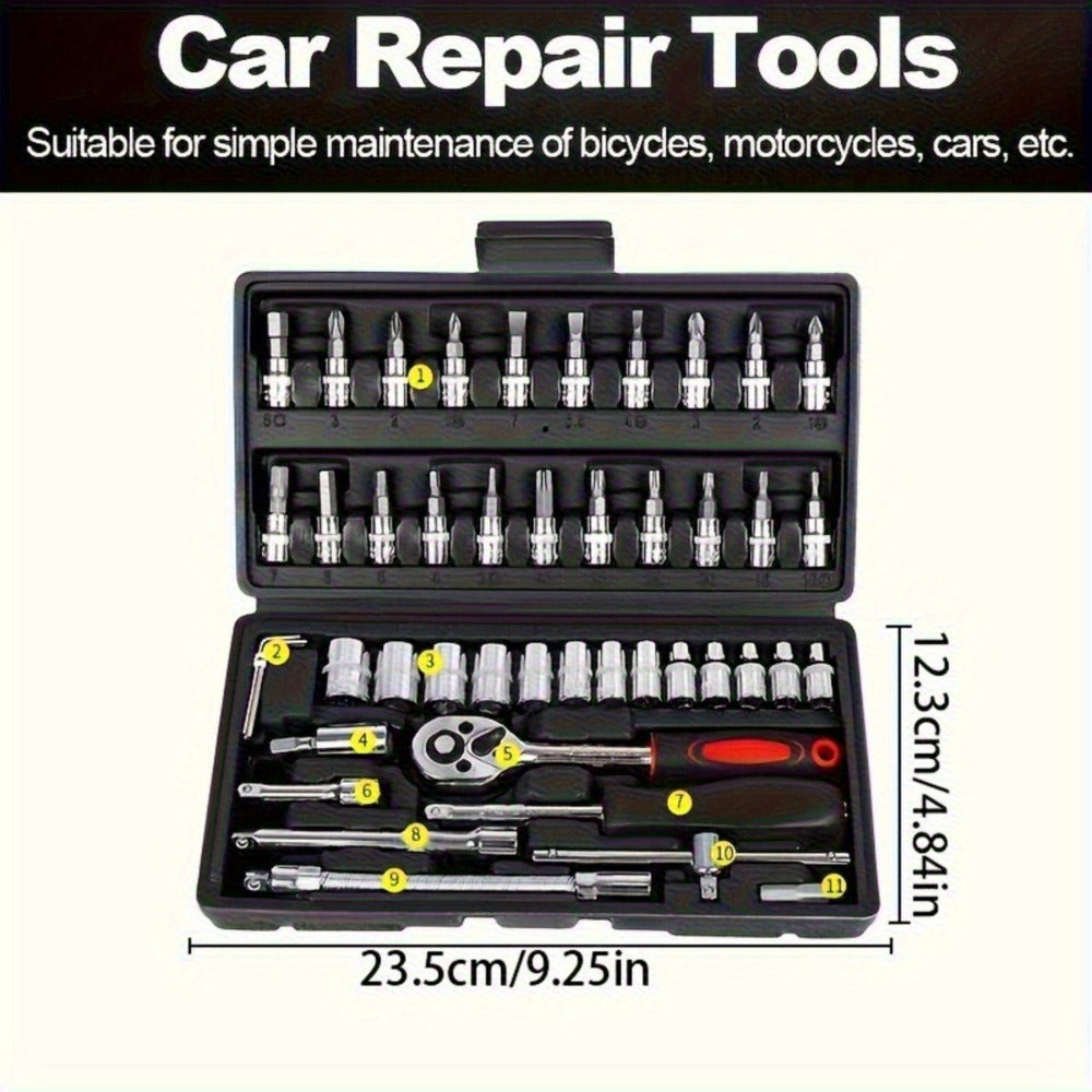 Automotive Socket and Hand Tool Kit in 45-Piece Case or 898-Piece Rolling Cabinet Checkout Options — image 3