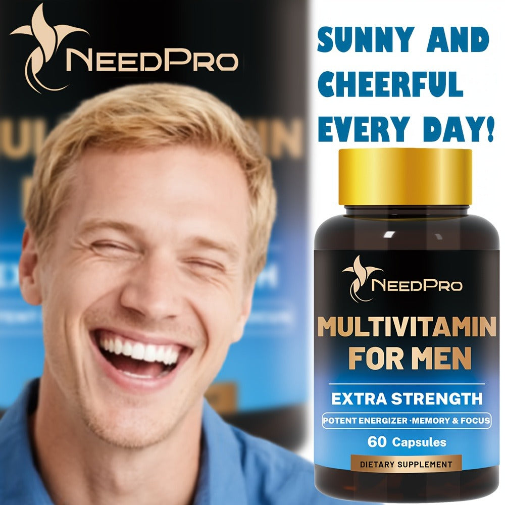 Dietary Supplement Men’s Multivitamin Capsules with Vitamins A, C, D, B6, B12, Zinc, Biotin and Folate — image 6