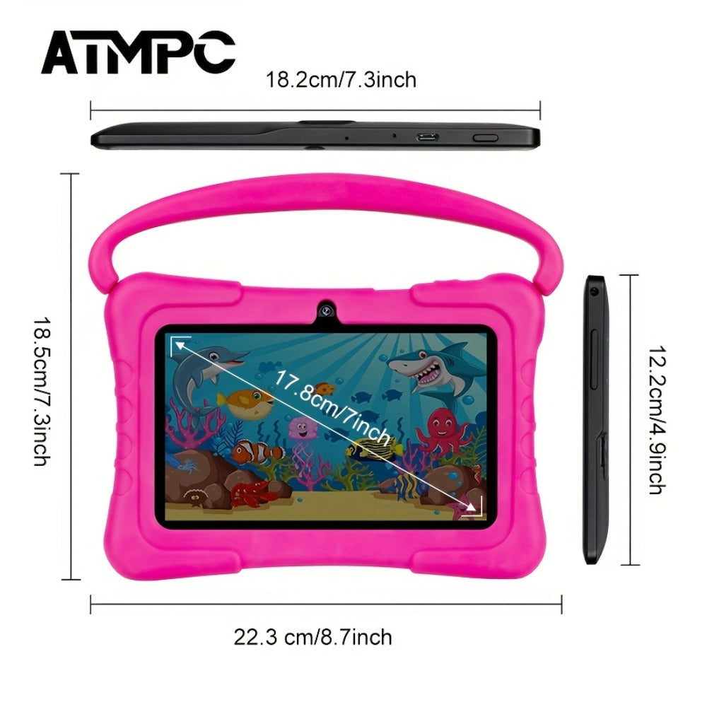 Kids Tablet 7 Inch with Android 11, 3GB RAM, 32GB Built-In Storage, 2.4GHz WiFi and Red or Blue Options — image 2