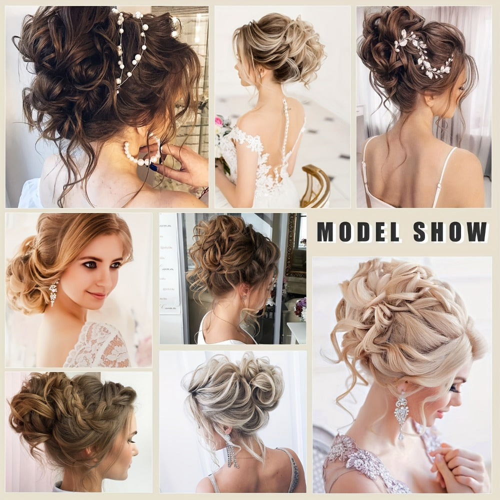 Hair Extensions Curly-Wavy 6-Inch Synthetic Messy Bun with Claw Clip and Seven Color Codes — image 9