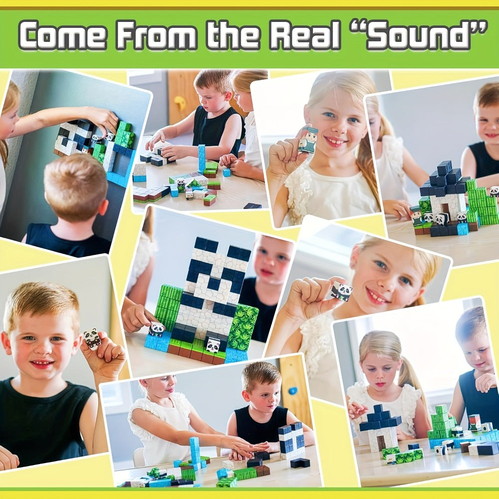 Magnetic Tiles 100pcs STEM Building Blocks Set for Kids, Educational Magnetic Construction Toys for Boys Girls Ages 3+ — imag