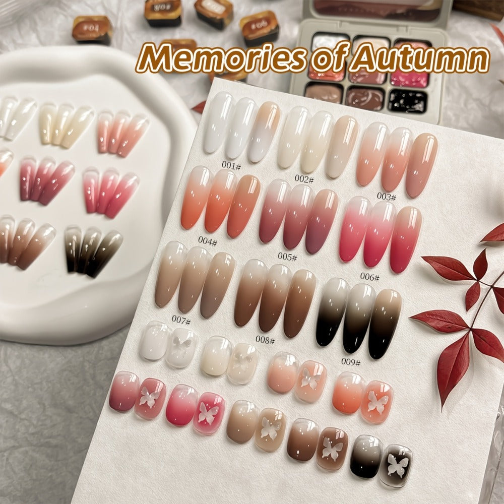 Gel Nail Polish 9-Color Mini Grid Sets for Ombre and Patting Art in 5 Curated Collection Options — image 4