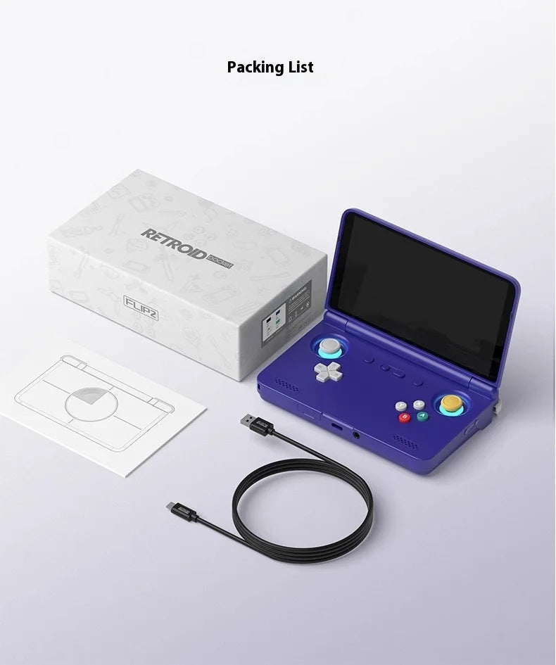 New Retroid Pocket Flip2 SD865 Version 55-inch OLED Flip Android Handheld Game Console