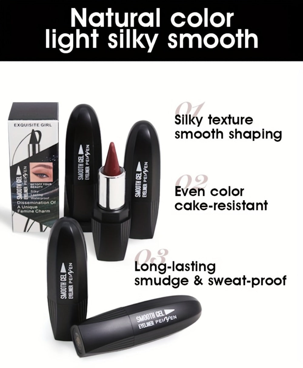 Six-Color Twist-Up Cream Liner Set for Makeup in Brown, Black and Red-Brown Shades with 3g Sticks — image 13