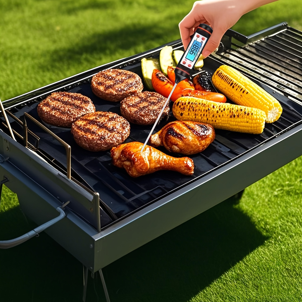 Thirty-Five-Piece BBQ Grill Tool Kit with Thermometer, Two Grill Mats, Heat Glove and Carry Case — image 11