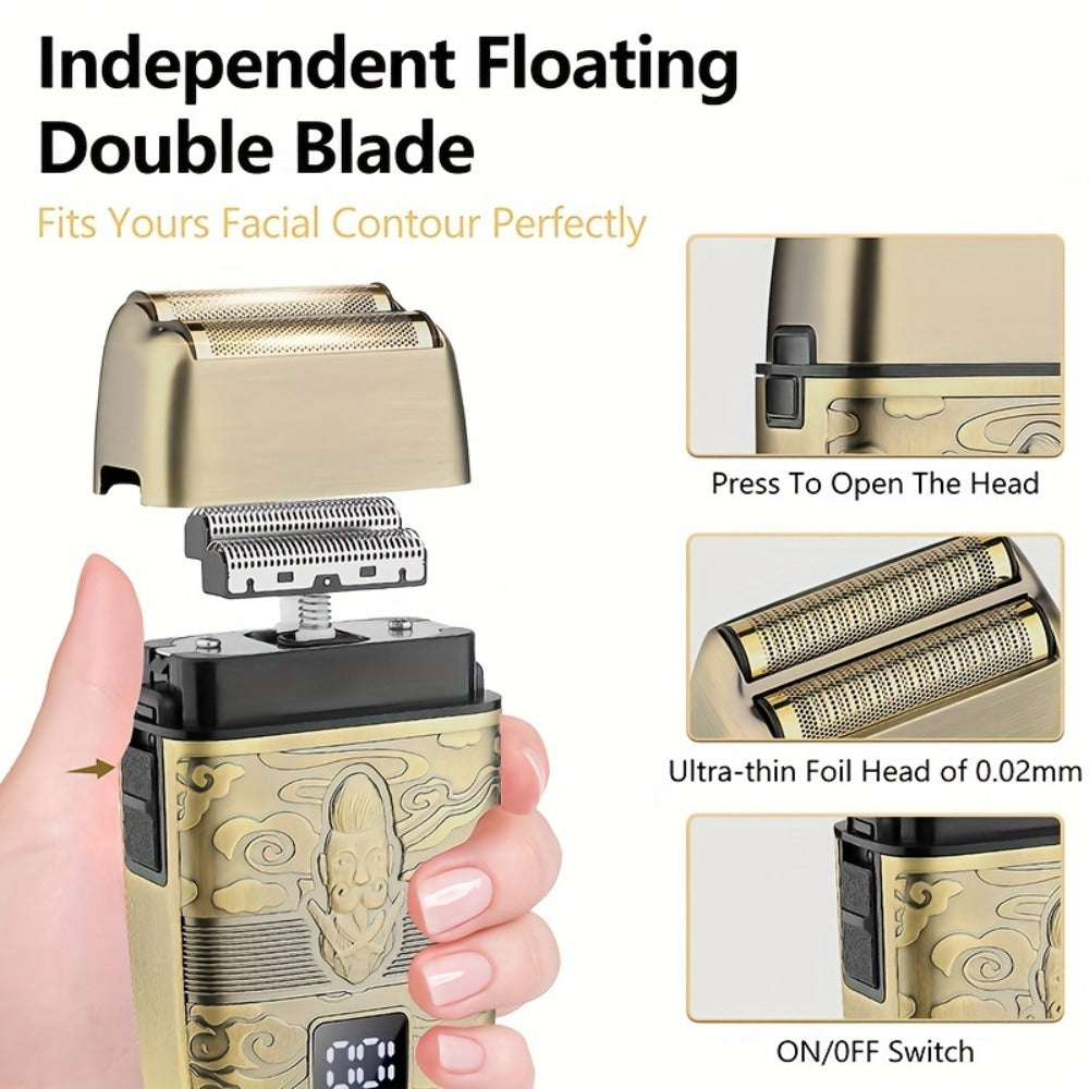 Hair Clippers & Trimmers GSRY Bronze Four-Tool Grooming Set with LCD Displays, USB Charging and Guide Combs — image 7