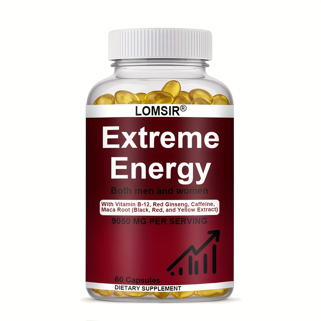 Red Ginseng Energy Capsules 9050mg with Maca & Saw Palmetto, Everyday Vitality & Stamina Supplement for Men & Women — image 8