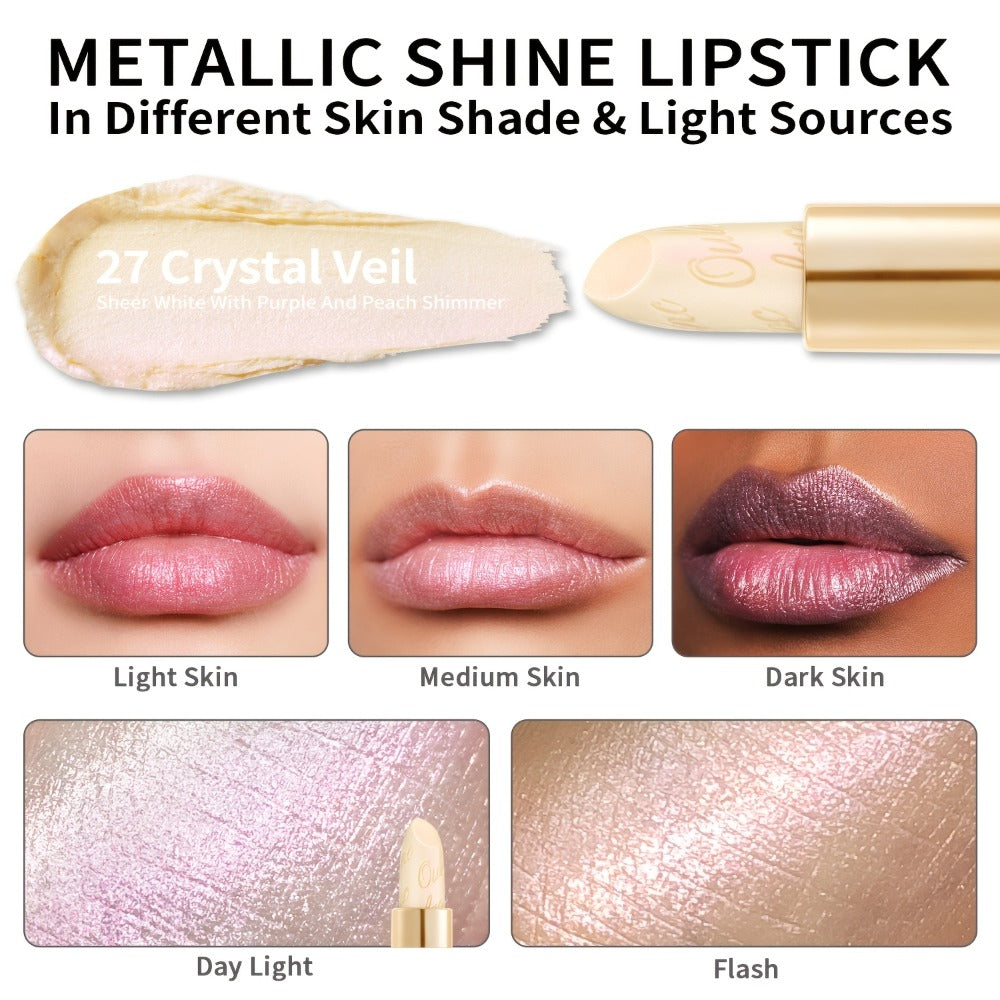 Lipstick Set, Oulac 3-Piece Metallic Finish Collection with Set 4 or Set 5 Color Selections — image 12
