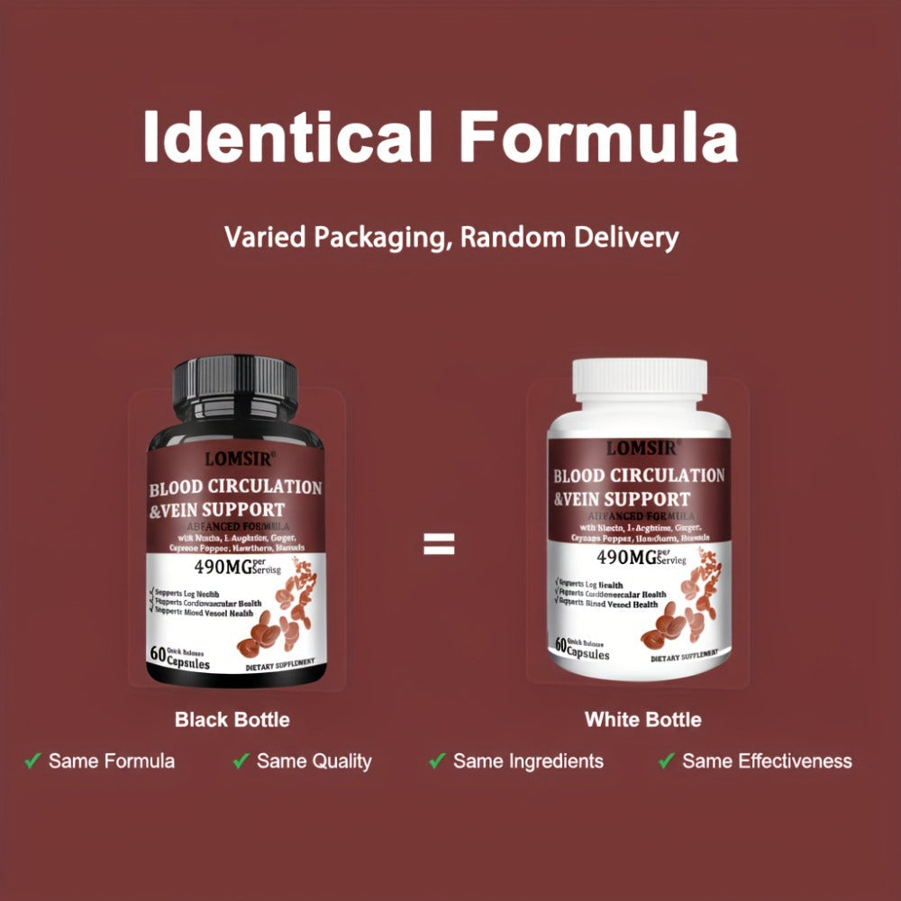 Dietary Supplement Capsules with Niacin, L-Arginine, Hawthorn, Diosmin, Cayenne and Ginger, 60 Count — image 9