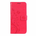 Butterfly Embossed Protective Leather Case Flip Cover Phone Case