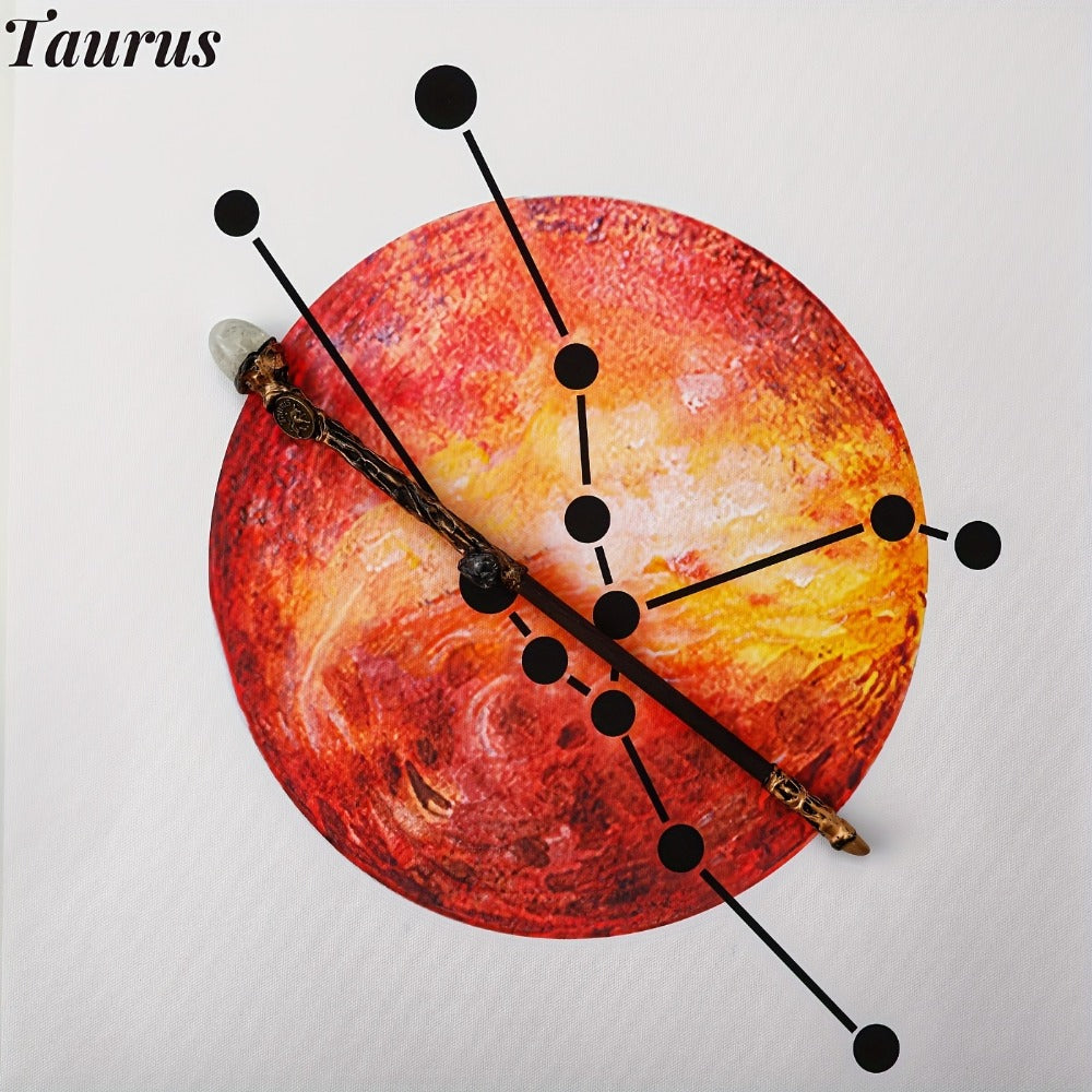Zodiac Crystal Magic Wand with Gift Box – Handmade Astrology Wand All 12 Signs Aries Taurus Gemini Cancer Leo Virgo Libra Sco