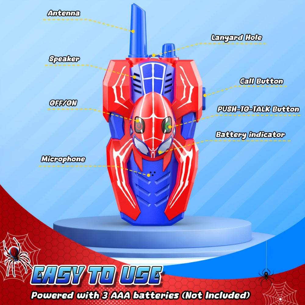 Spider Walkie Talkies for Kids, Long Range Outdoor Toy for Boys & Girls Ages 3-8, Camping Hiking Adventure Gift — image 7