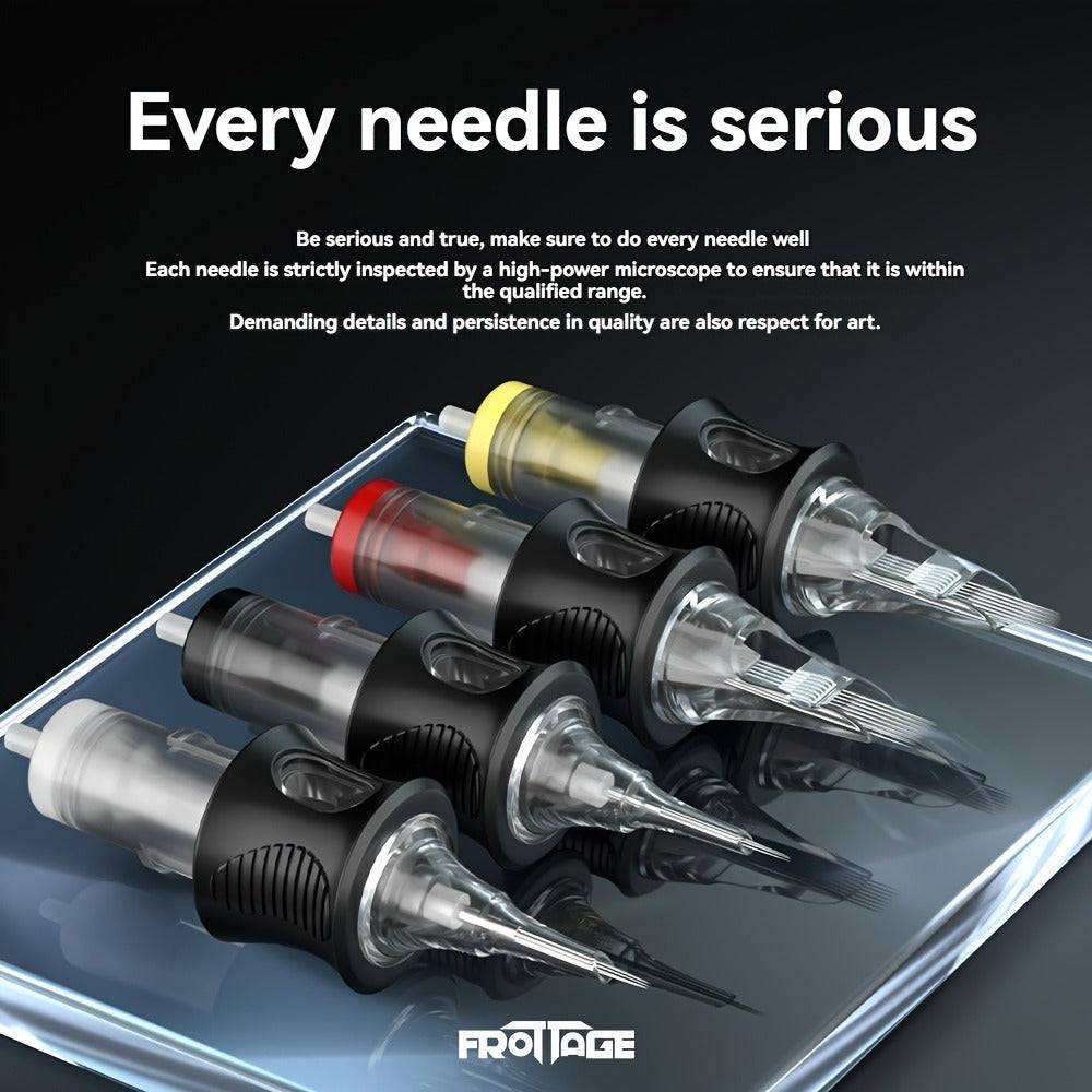 Tattoo Cartridge Needles with Frotage Label, 26 Retained RL RLT RS CM and M1 Cartridge Size Options — image 3