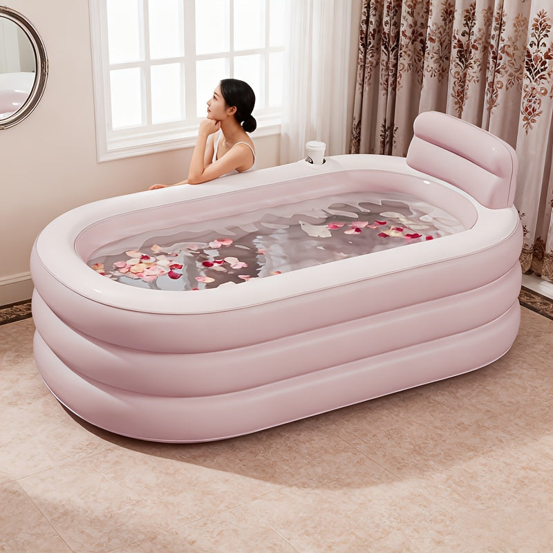 Inflatable Bathtub for Garden, Patio and Yard Use, with the Listed Configuration, for Everyday Use and Organized Storage — im