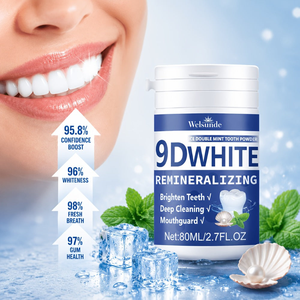 Hydroxyapatite Tooth Powder 2-Pack Remineralizing Fluoride-Free Deep Cleaning Whitening Mint Toothpowder — image 2