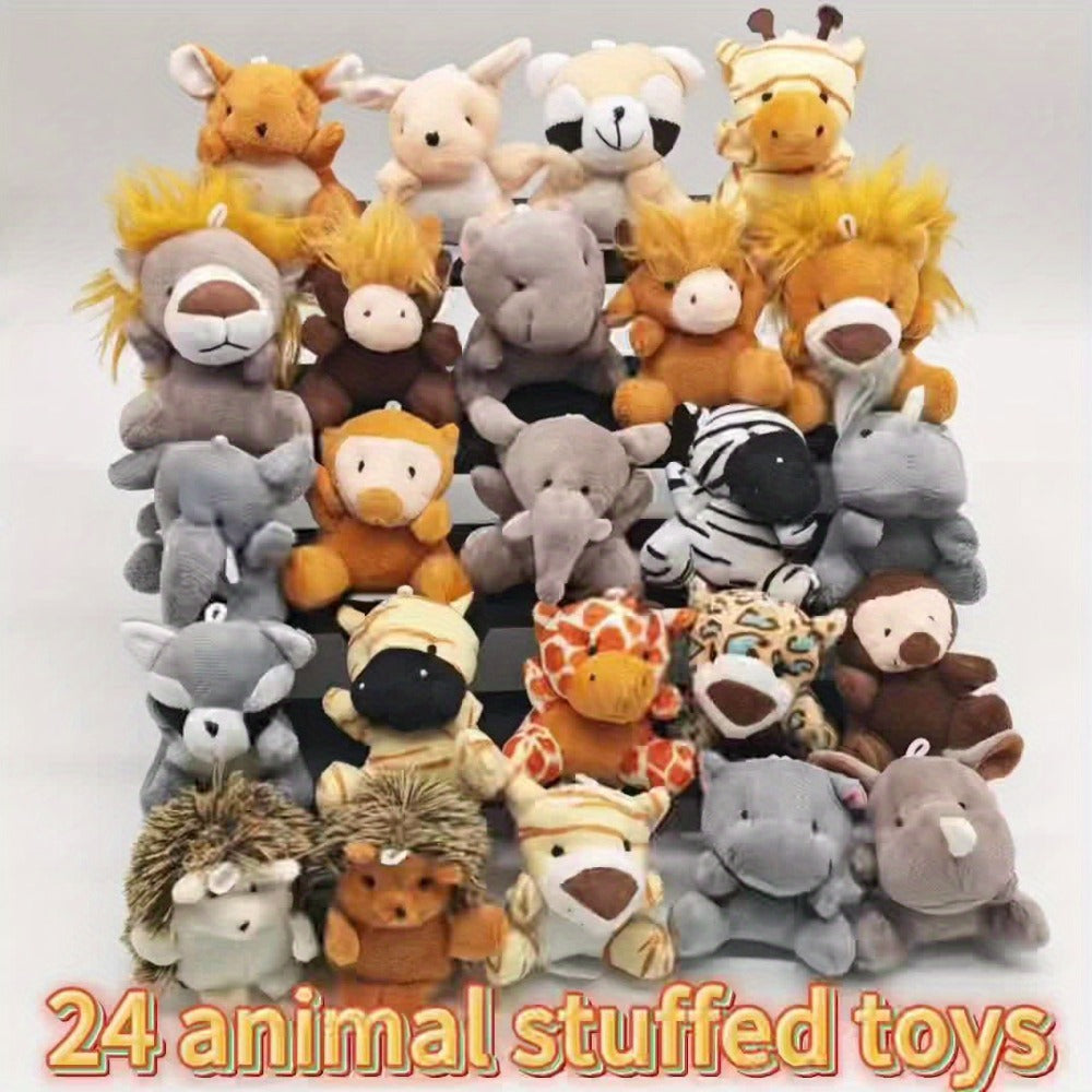 Stuffed Animal Mini Forest Animal Set with 12- or 24-Piece Pack Options for Party Favors and Prizes — image 14