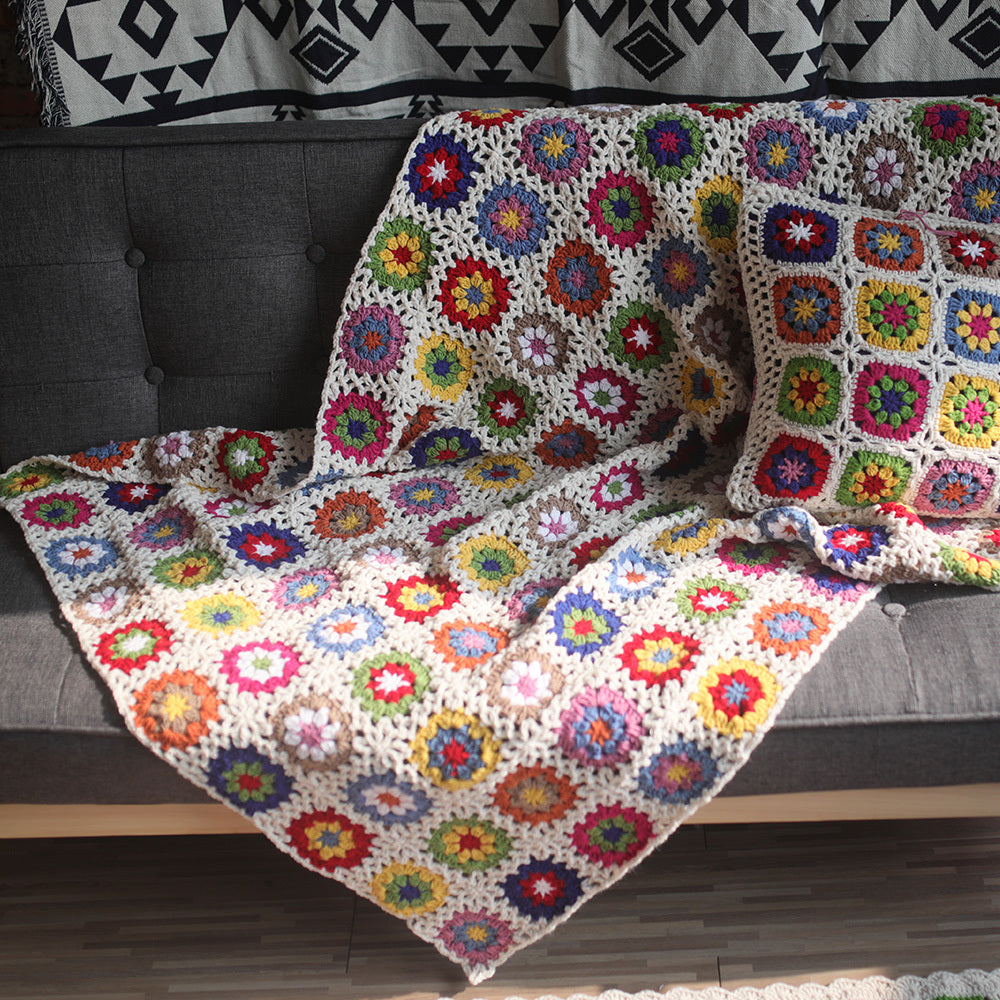 Fashion Home Simple Daisy Sofa Blanket