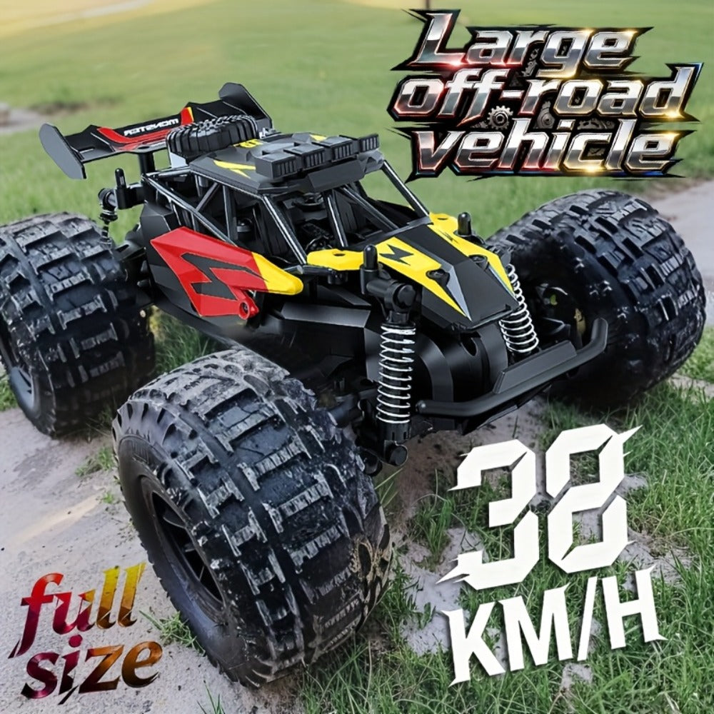 High Speed RC Off-Road Car 50km/h Remote Control Truck Tires ABS Body 2.4G Drift Racing Toy Boys Girls Birthday Halloween Gif