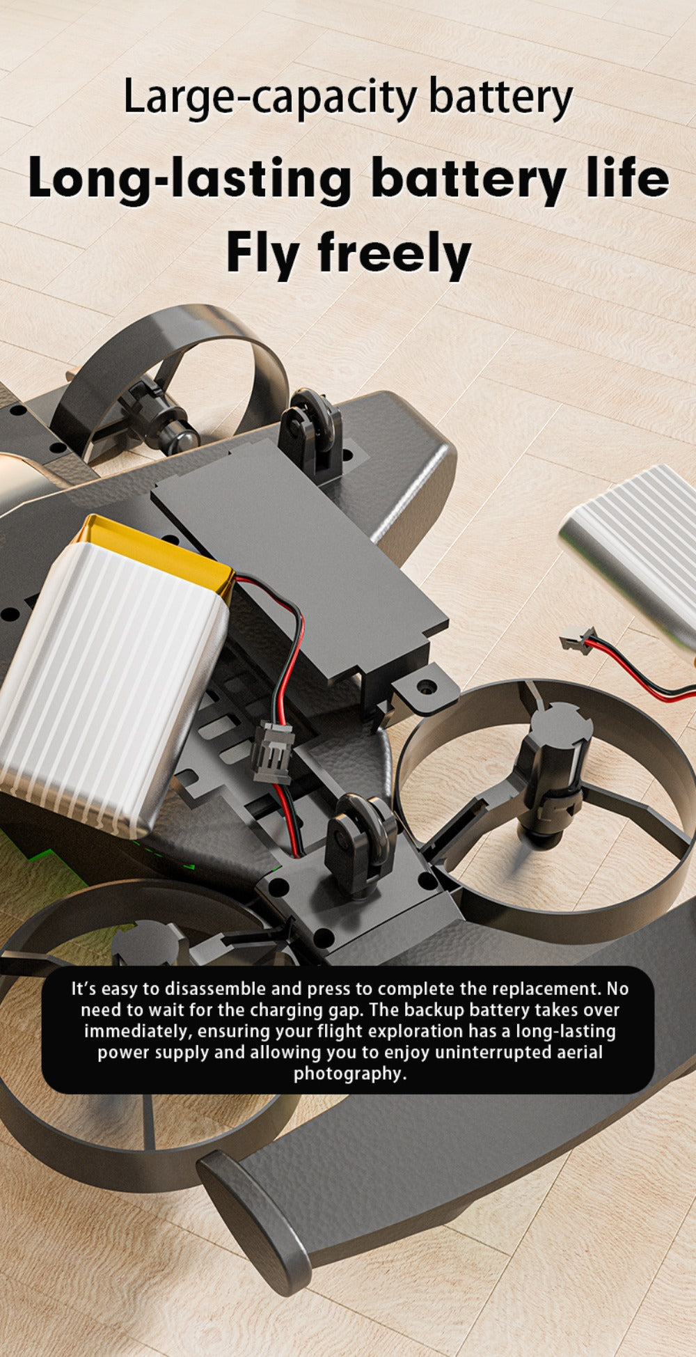 2-in-1 Mini RC Car and Drone Combo Dual Mode Switch One-Touch Takeoff Stable with the Listed Color, Size or Set Options for E