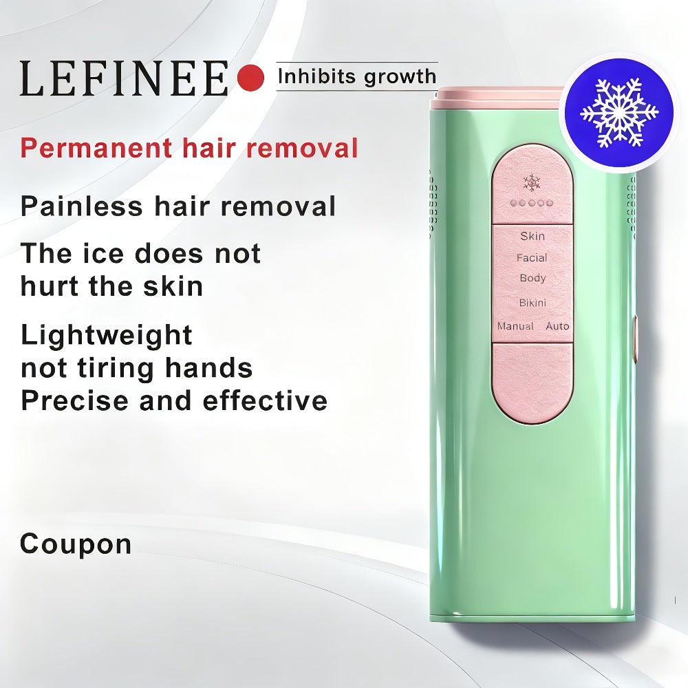 Green IPL Hair Removal Device with 999900 Flash-Counter Marking, Manual and Auto Labels and Dust Cover — image 6