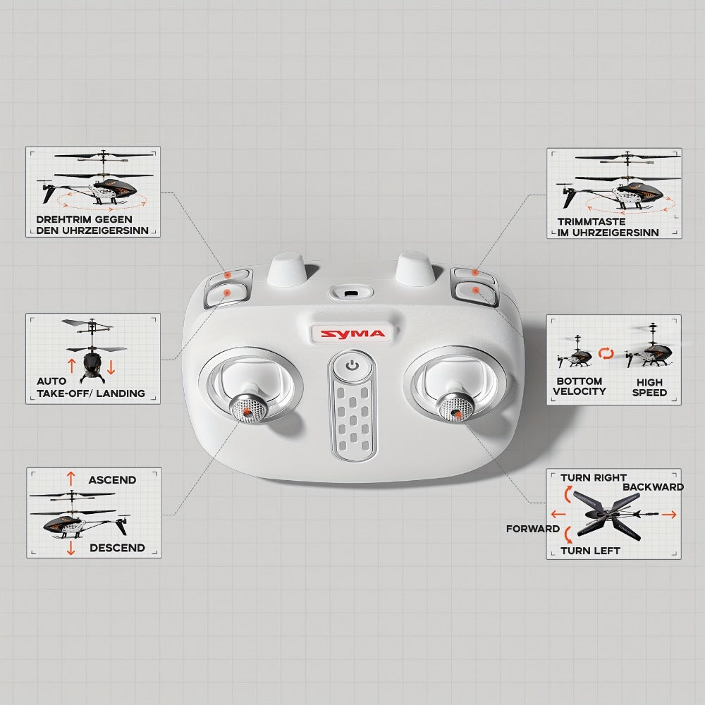 SYMA Q20 RC Helicopter for Kids 3.5CH, Altitude Hold One-Key Takeoff Indoor with the Listed Color, Size or Set Options for Ev