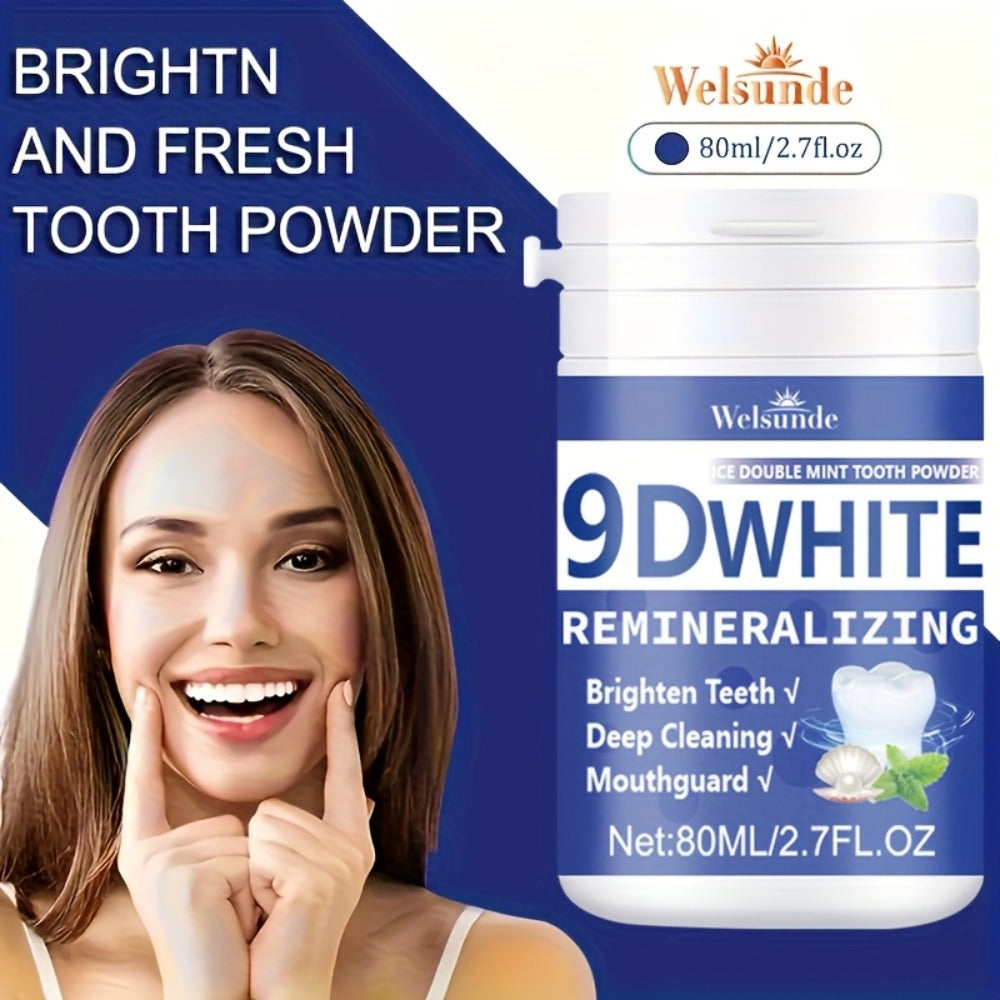 Hydroxyapatite Tooth Powder 3-Pack Remineralizing Whitening Deep Cleaning Mint Fresh Breath Enamel Oral Care — image 8