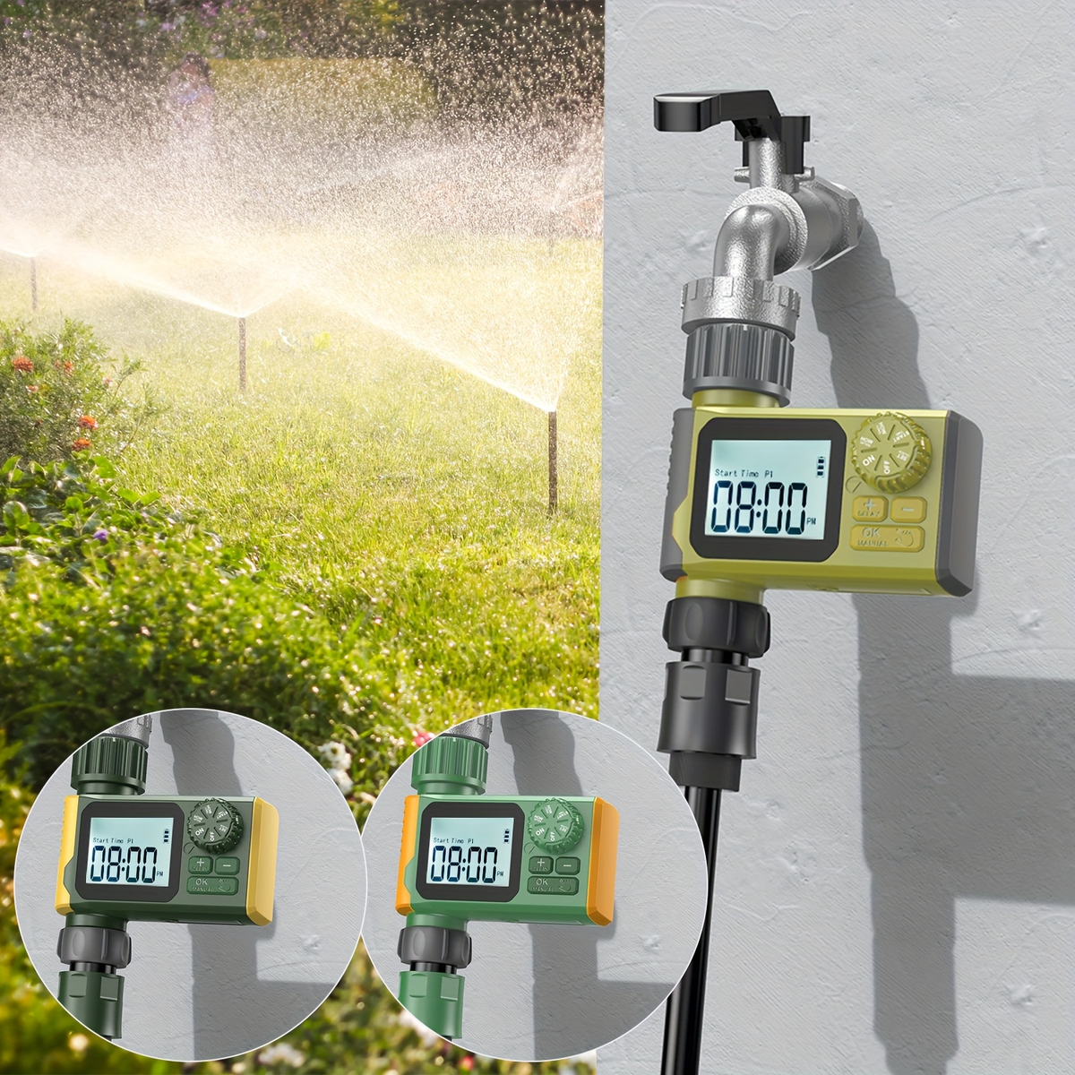 Garden Irrigation Timer Automatic Watering Controller for Lawn Farm Drip System, for Garden, Lawn and Yard Watering — image 6