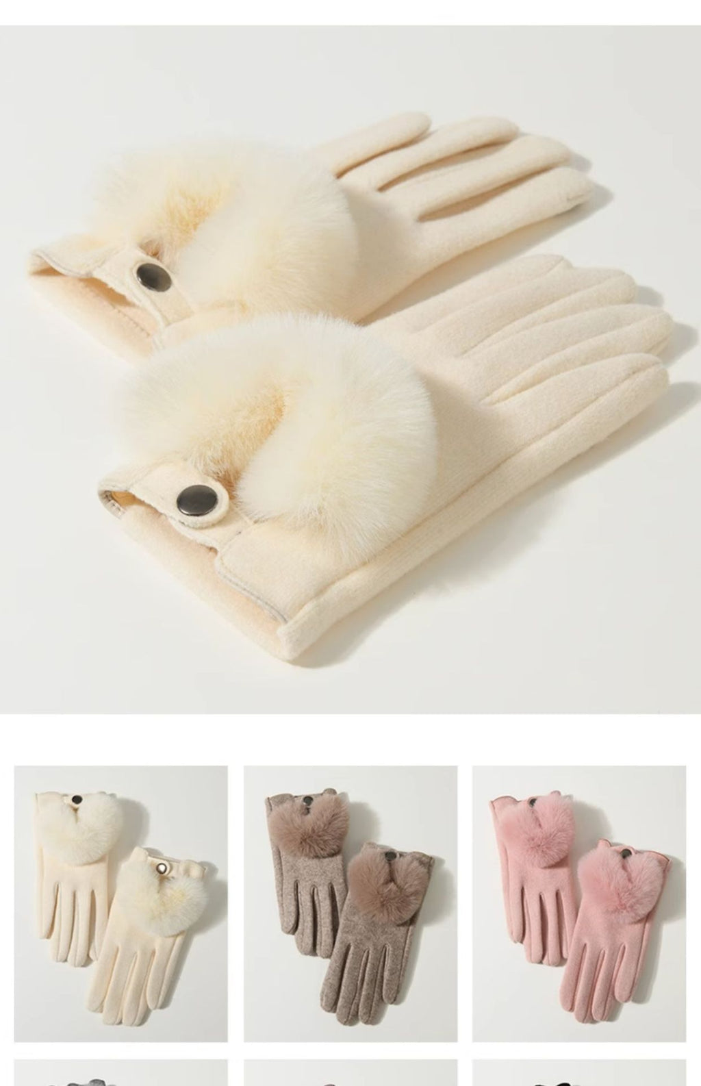Winter New Cashmere Gloves For Women