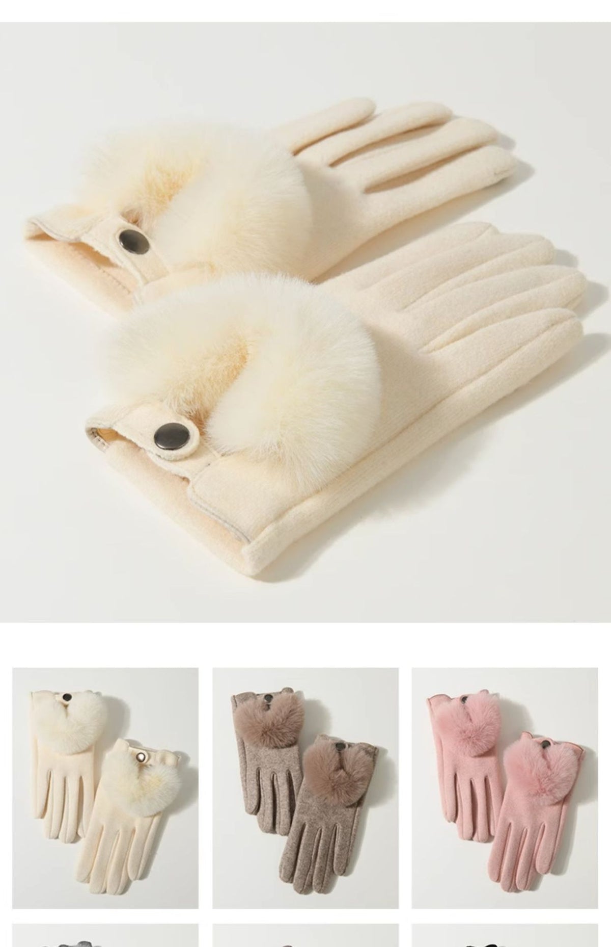 Winter New Cashmere Gloves For Women
