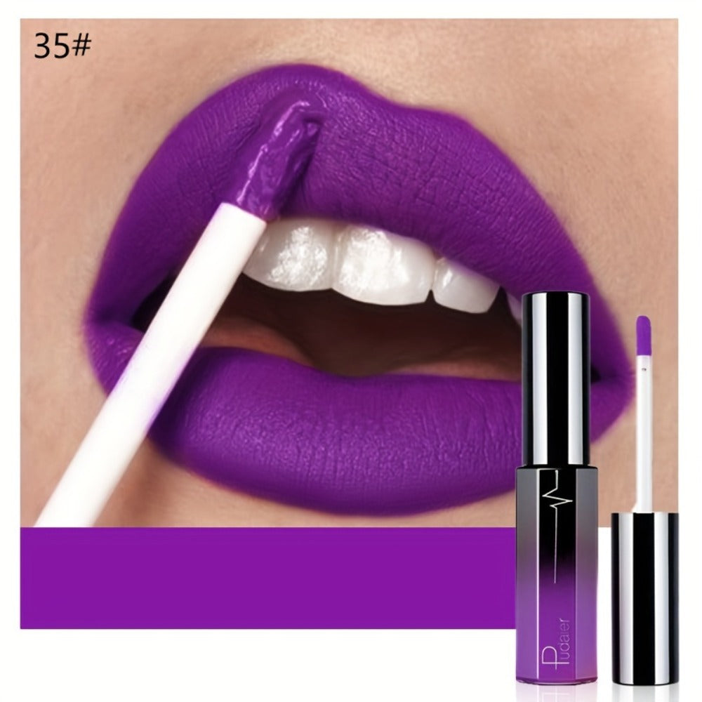 Semi-Matte Liquid Lip Color in Six Numbered Shades with 9.3cm Gradient Tube and Wand Applicator — image 14