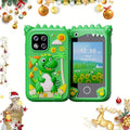 Dinosaur Toy Phone in Green or Purple with Dual Cameras, Touchscreen Interface and 8GB SD Card Label — image 10