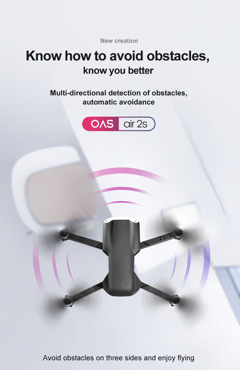 UAV Folding Four Axis 4K High Definition Dual Camera Aerial Model