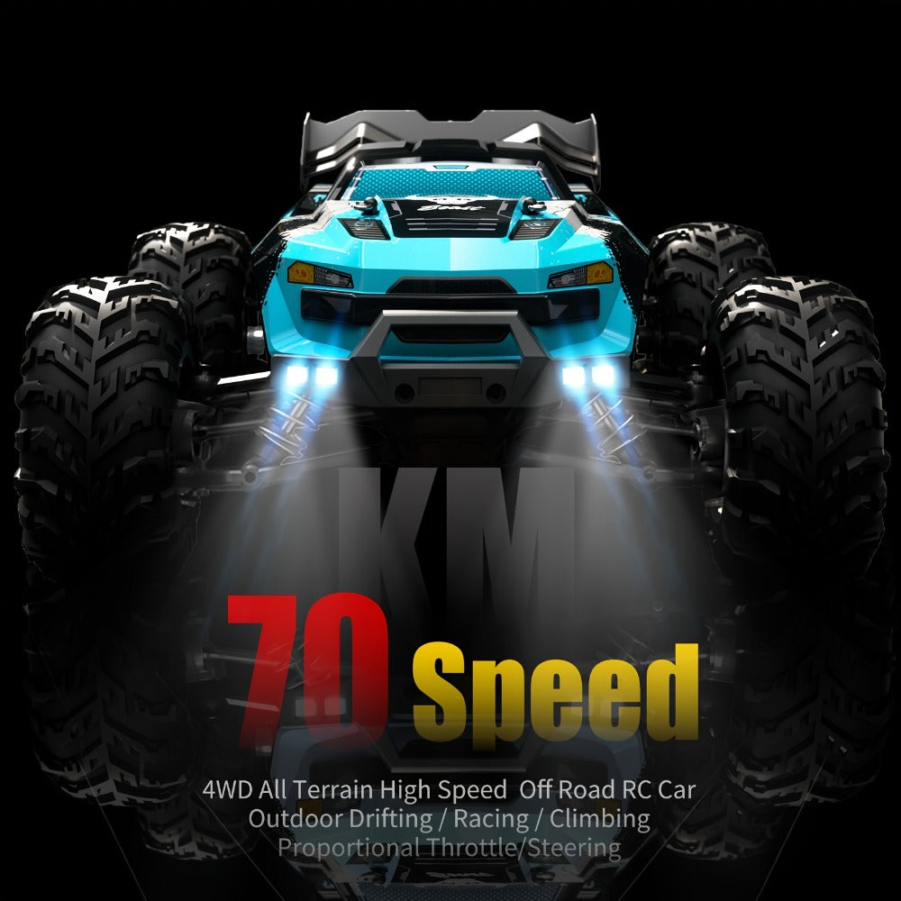 Remote Control Car in a 1:16 4WD RC390 Off-Road Design with LED Lights and Two Batteries — image 4