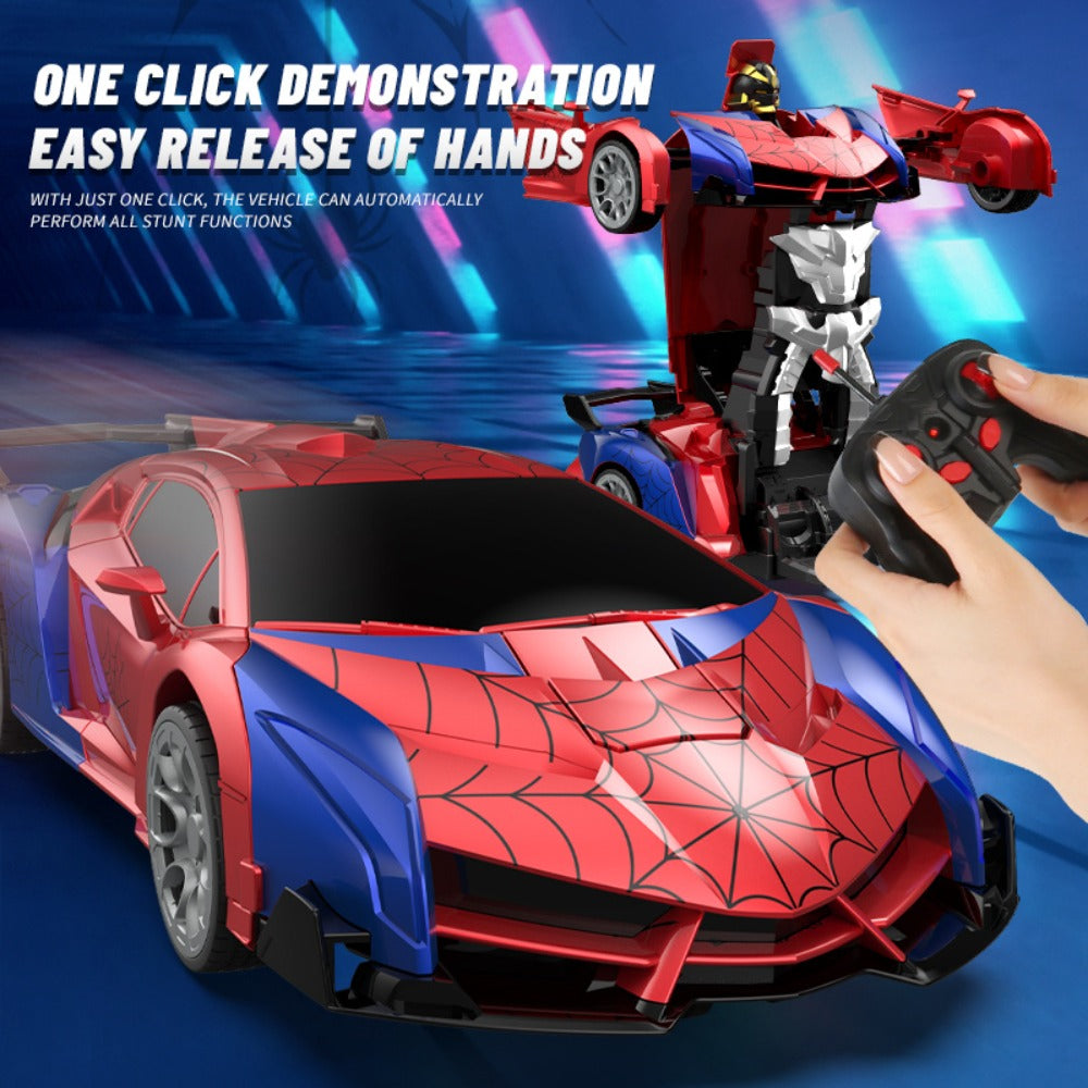 Transforming RC Car for Kids 1:18 Scale, One-Button Deformation Robot Remote Control Stunt Car — image 15