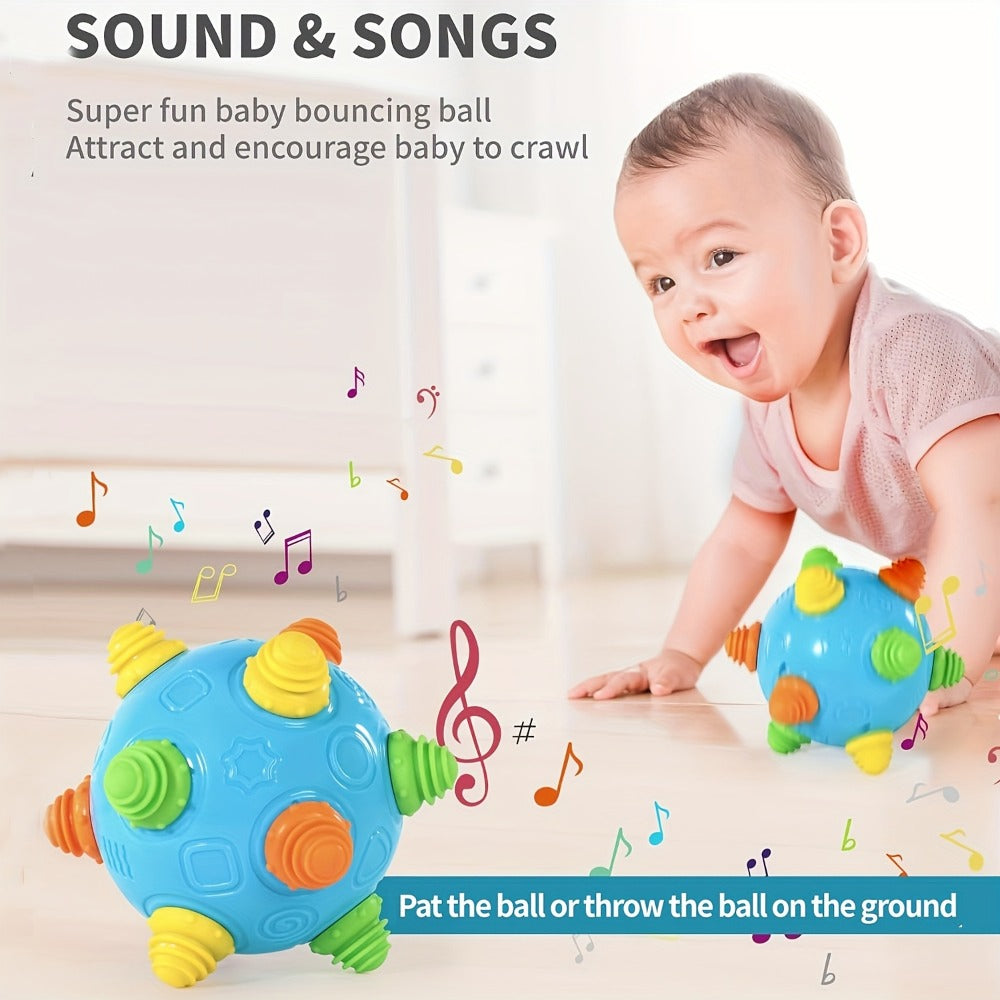 Bouncing Music Dancing Ball Baby Toy, Interactive Electric Rolling Sensory Ball with Lights, Sounds & Melodies — image 4