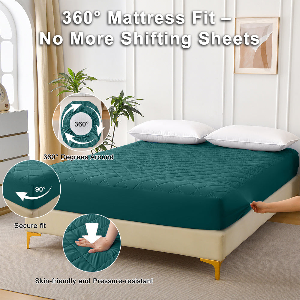 Diamond Grid Waterproof Mattress Protector