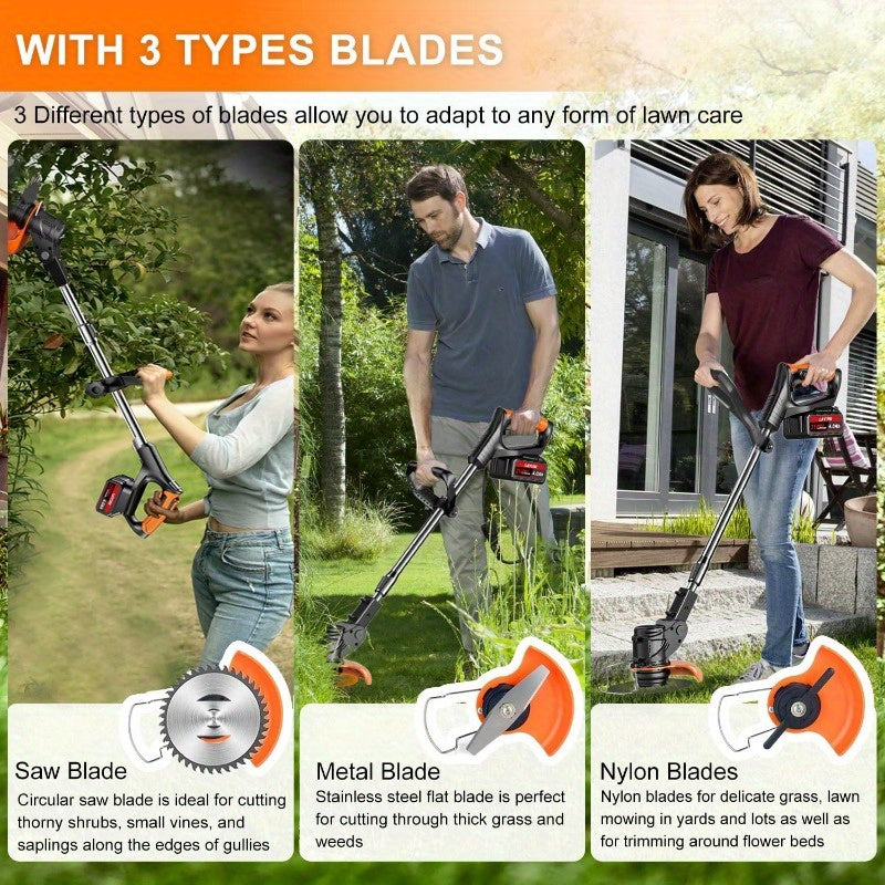 Weed Wacker Blades, Brush Cutter Trimmer Lawn Mower Replacement for Garden, Patio and Yard Use — image 6