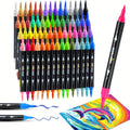 Acrylic Paint Markers Brush & Fine Dual Tip 30 48 60 Colors with the Listed Color, Size or Set Options for Everyday Use — ima