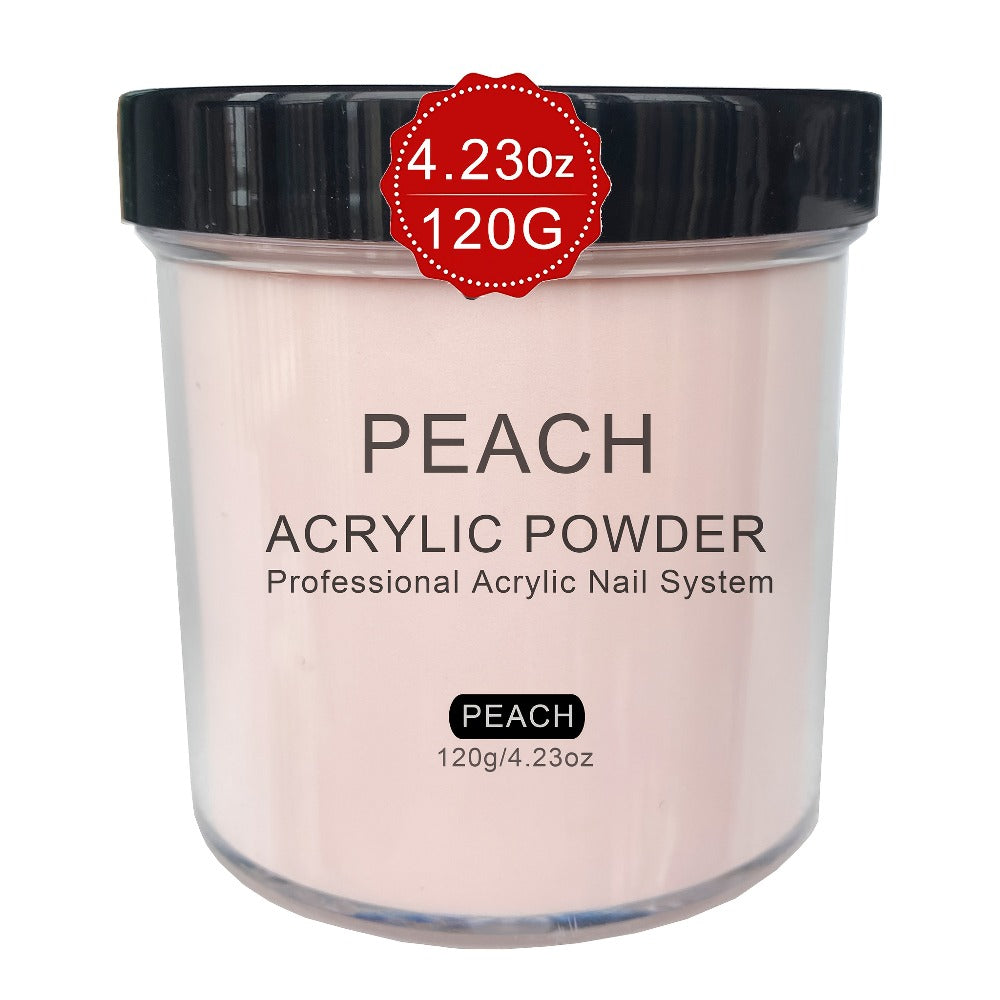 120g Acrylic Nail Powder Jar in Rose, Almond, Peach or Natural Pink for Use with Compatible Acrylic Liquid — image 4