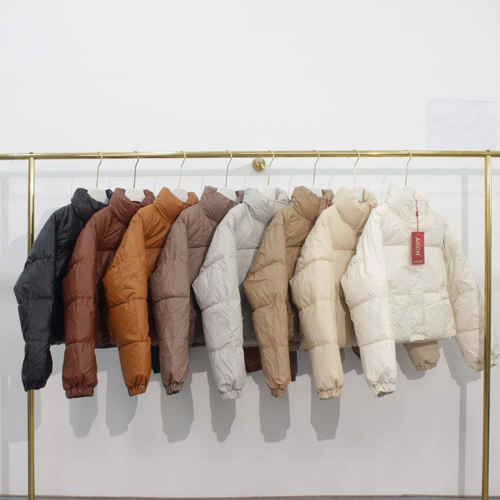 Candy Color Short Cotton Coat Jacket Women