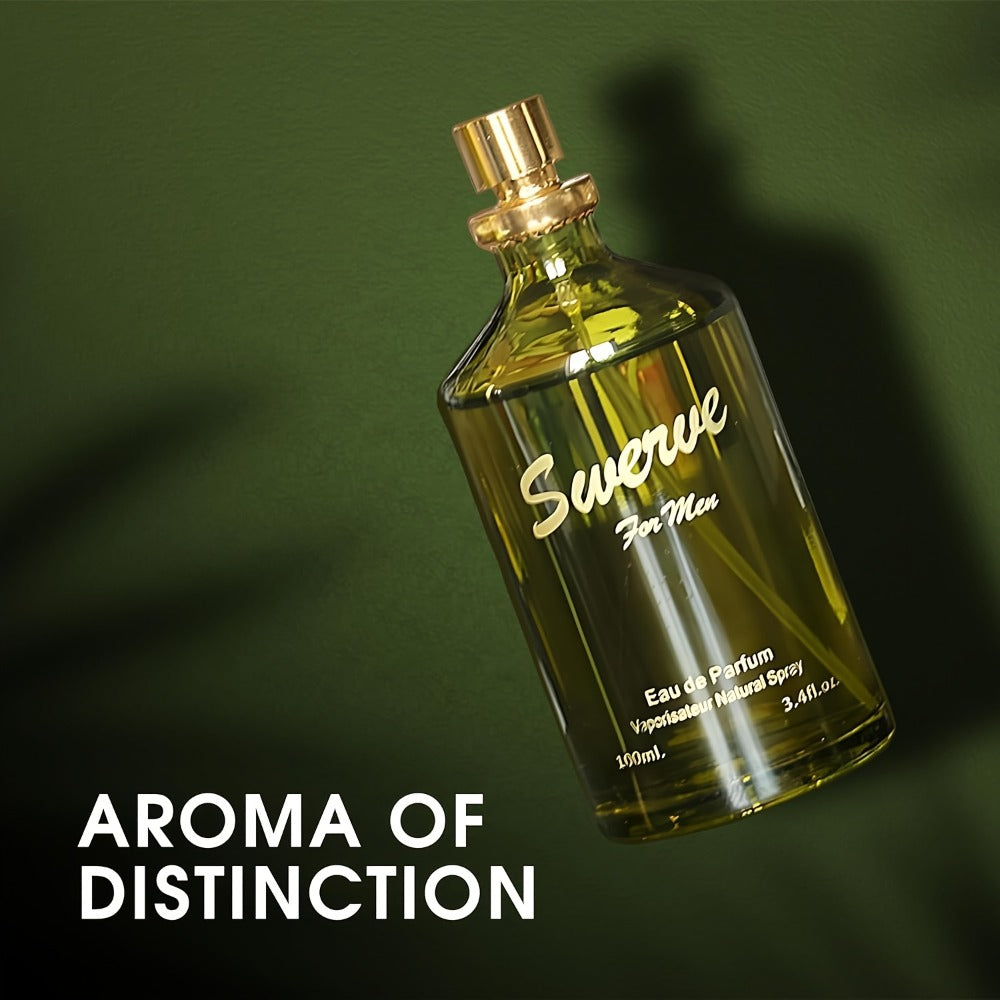 Men's Perfume Swerve Eau de Parfum 3.4 oz with Woody Sensual Aromatic Fragrance Profile Spray — image 3