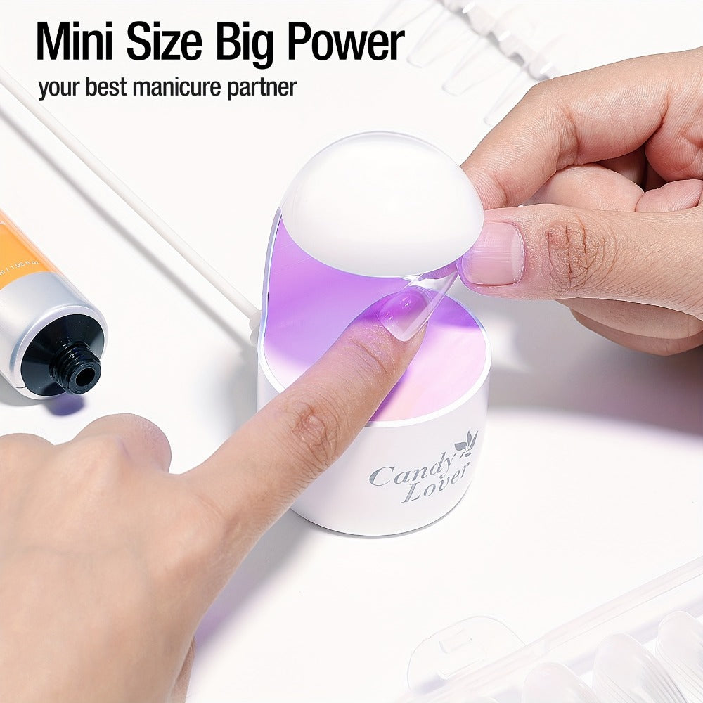 Mini UV LED Nail Lamp, Portable Compact Gel Nail Curing Light for Travel & Home, Fast Gel Polish Dryer — image 7