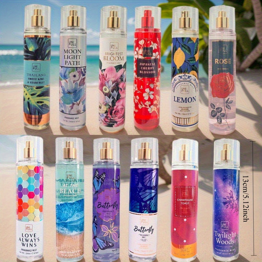 Scented Hair & Body Mist for Women 8oz – Long-Lasting Perfume Spray, Lightweight Non-Greasy Fragrance Mist for Dates, Parties