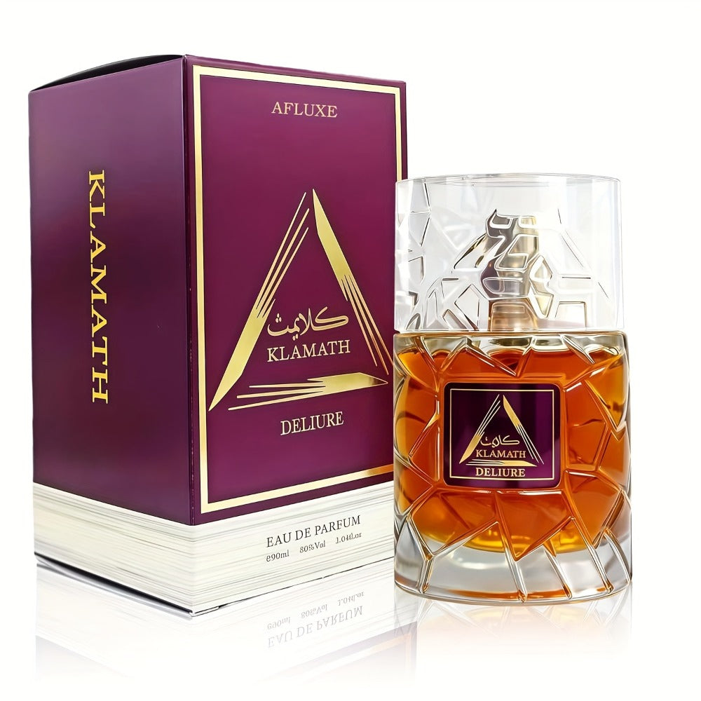Men's Eau de Toilette Spicy Cologne Vanilla Amber Cinnamon Bergamot Tonka Bean Day to Night Fragrance Klamath Deliur Brown Ed