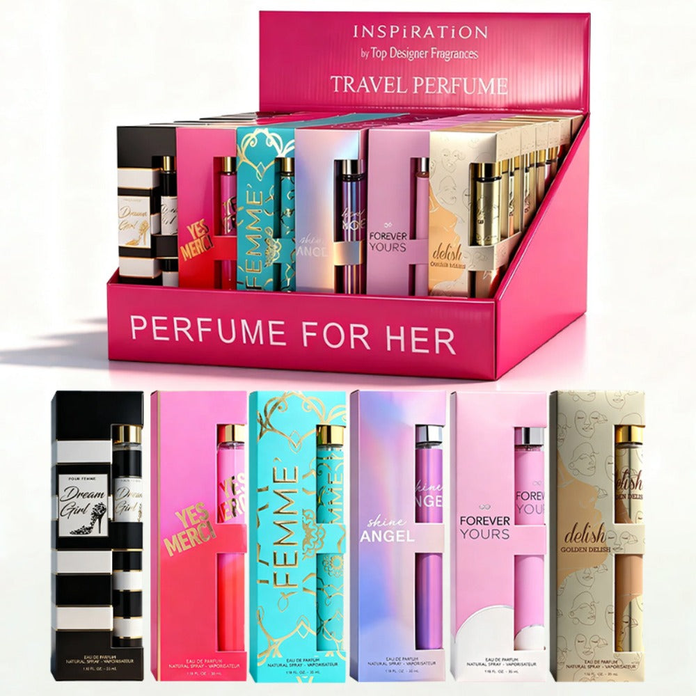 Women's Perfume Set Travel Size - 6 Piece Eau de Parfum Collection, Designer Fragrance Sampler Gift Set for Her — image 3