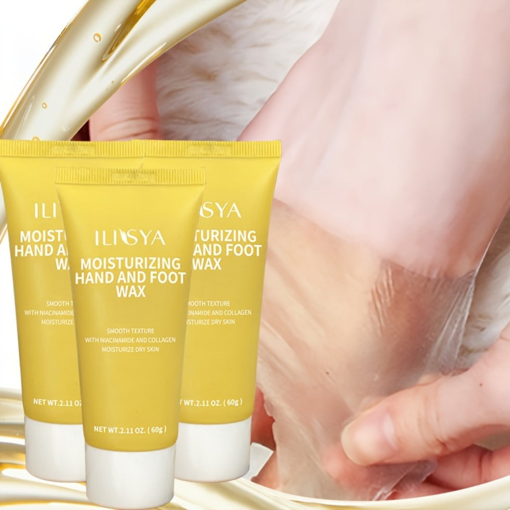 Foot Wax Moisturizing 3 Pack Niacinamide Deep Hydrating Foot Cream Mask Softening Cracked Heel Treatment – Vitamin B3 Dry Foo