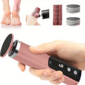 Rechargeable Electric Foot File and Callus Remover with Two Heads and Ten Sandpaper Pads in Pink — image 1