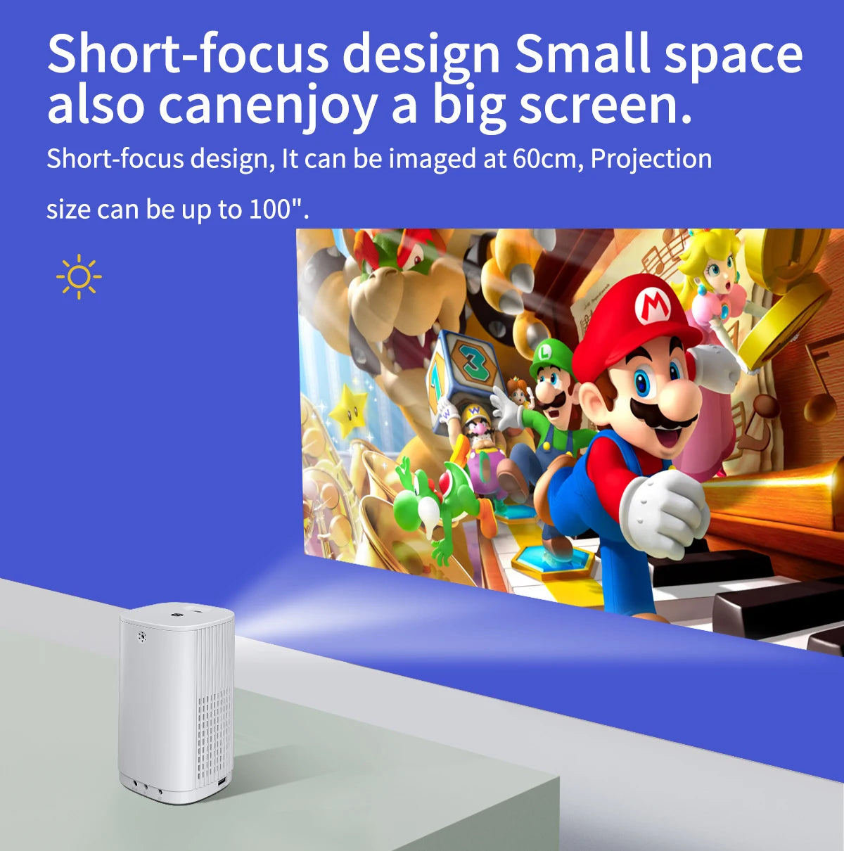 Mini Projector Multi-screen Version Can Be Connected To Mobile Phone