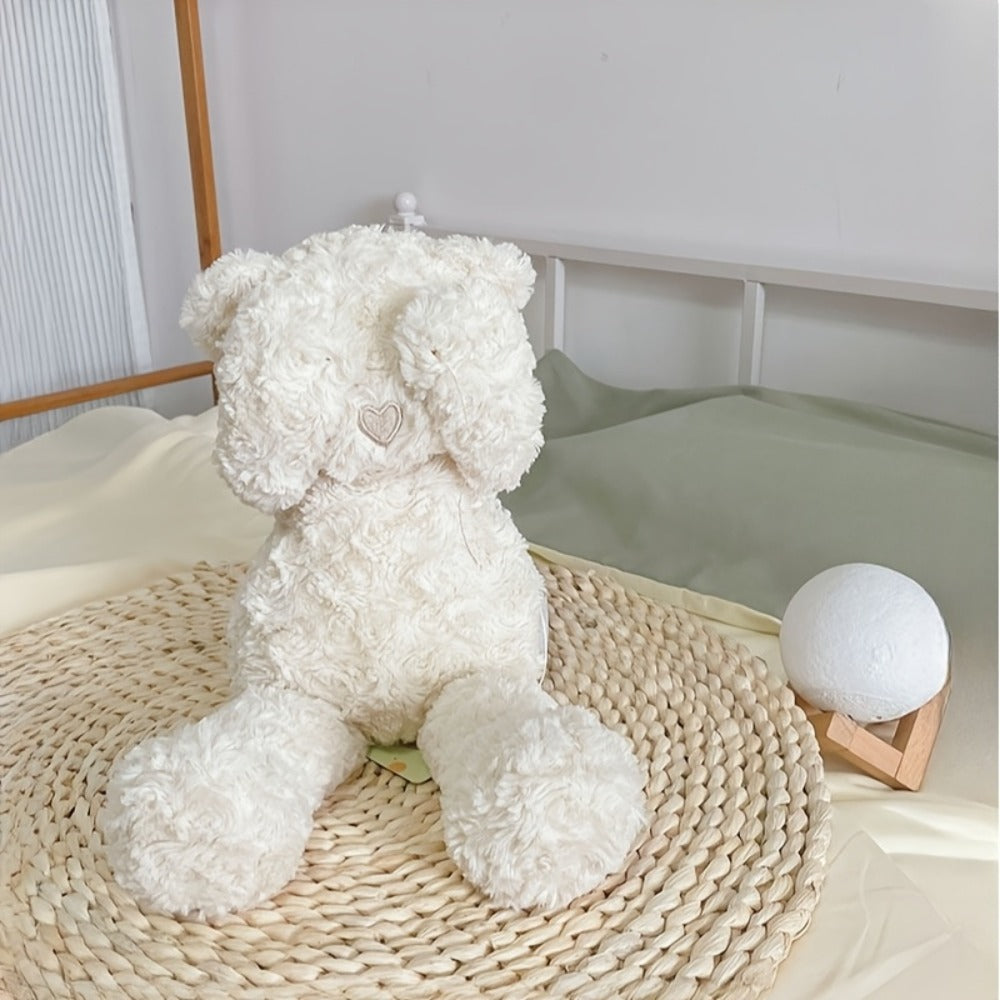 Stuffed Animal White Teddy Bear with Loving Heart Detail, Kawaii Theme and One product details Style — image 13