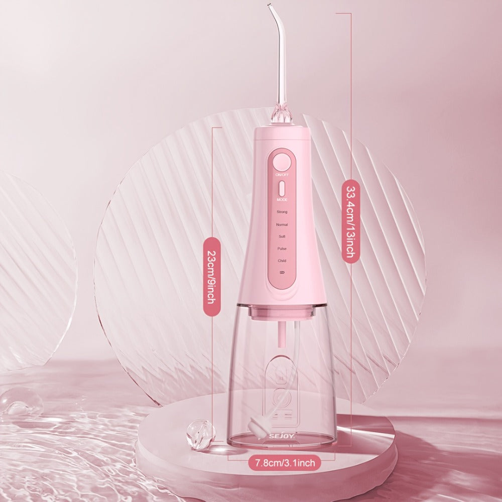 Water Flosser SEJOY AOW11 Cordless Oral Irrigator with 350ml Tank, Five Modes, Six Tips, USB-C Charging and IPX7 Rating — ima